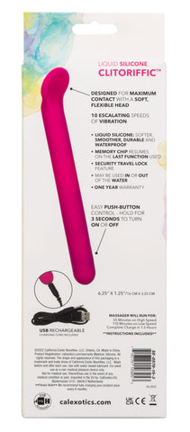 Bliss Liquid Silicone Clitoriffic Pink Flexible Vibrator with 10 Speeds and Rechargeable Pink > Vibrators > Mini Vibrators