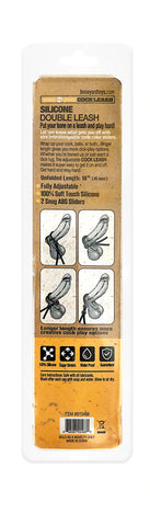 Boneyard Cock Leash Double – Adjustable Silicone Cock Ring > Cock Ring > Adjustable