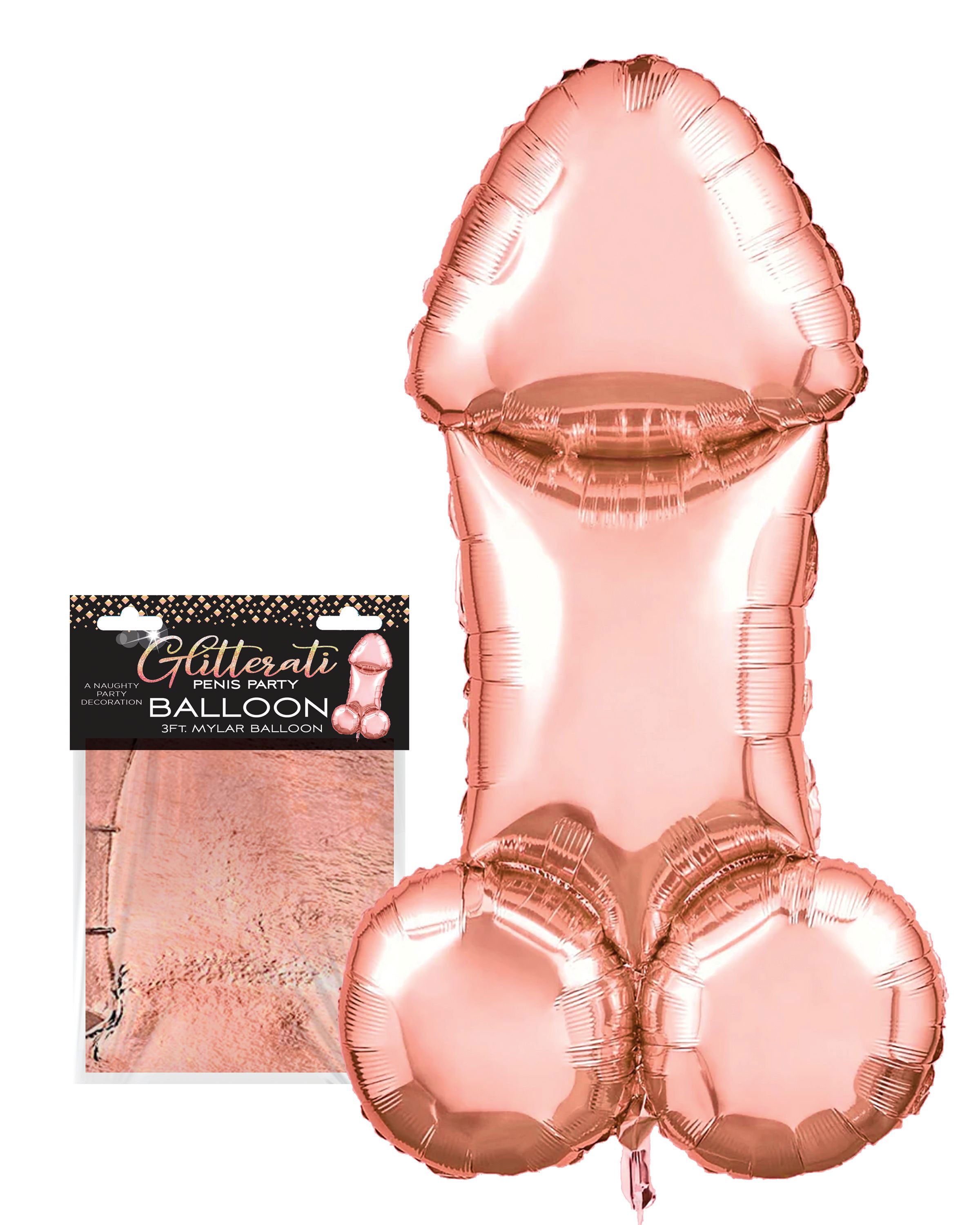 Glitterati Penis Party Balloon (90cm) – Novelty Balloon > Novelties > Bachelor & Bachelorette Items