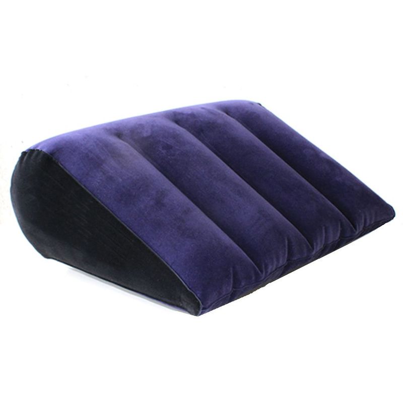Inflatable Sex Positioning Triangular Cushion for Enhanced Intimacy Blue Sex Positioners
