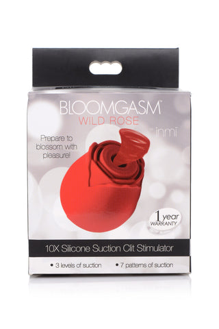 Inmi Bloomgasm 10X Silicone Suction Clit Stimulator Rose Stimulators