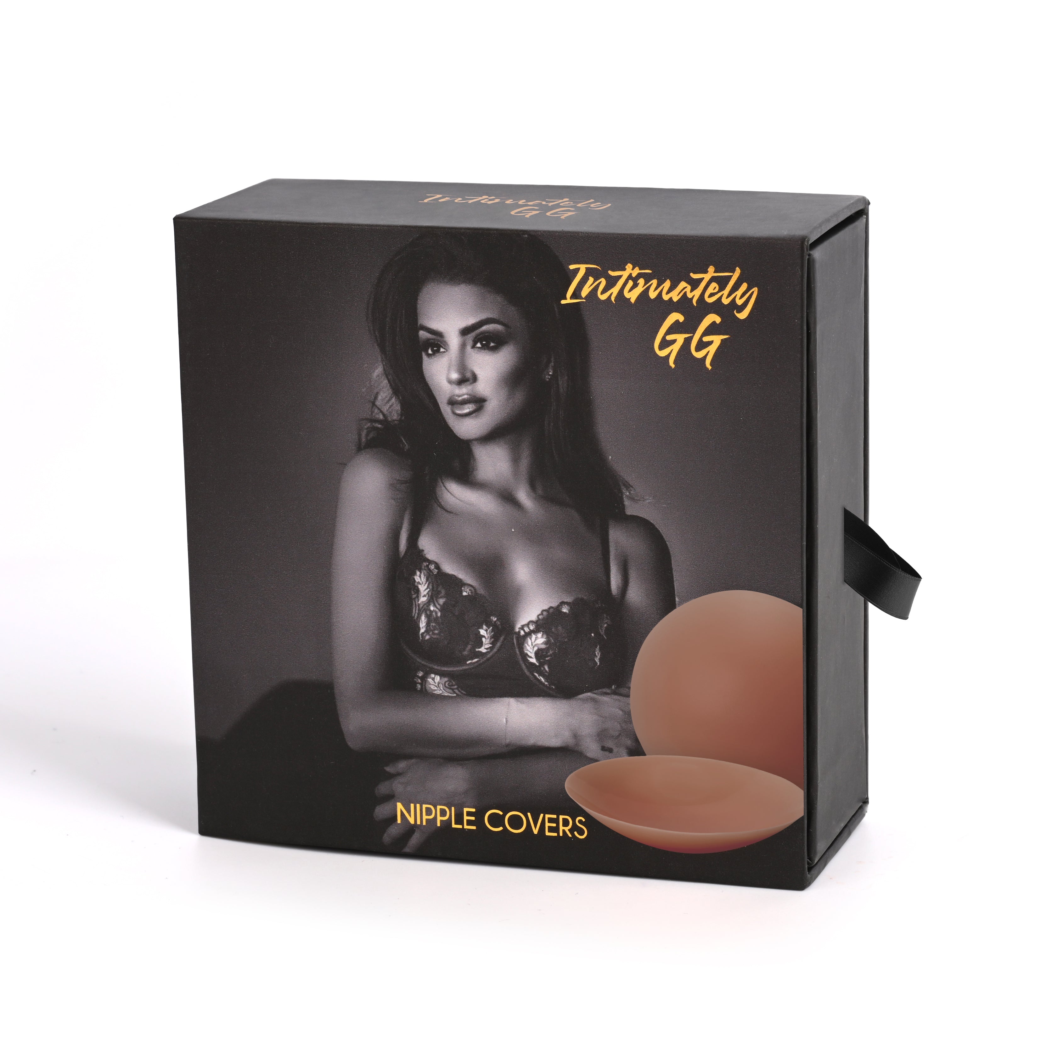 Intimately GG Tan 3.4 Inch Adhesive Nipple Covers Sheer Top Concealers > Clothes > Pasties Main image