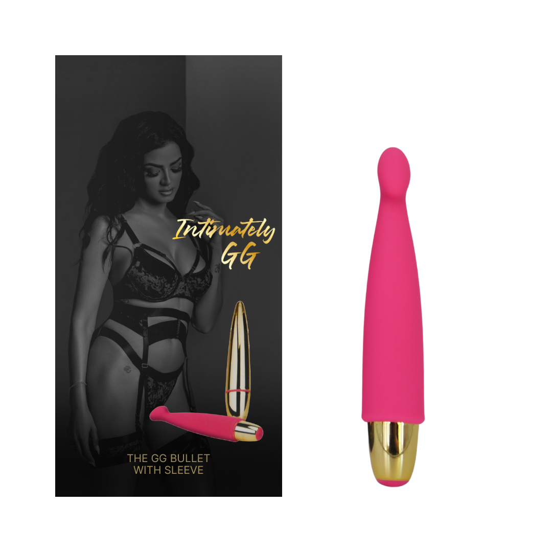 Intimately GG The GG Bullet With Sleeve Vibrator Pink 5.75 Inch Rechargeable > Vibrators > Mini Vibrators