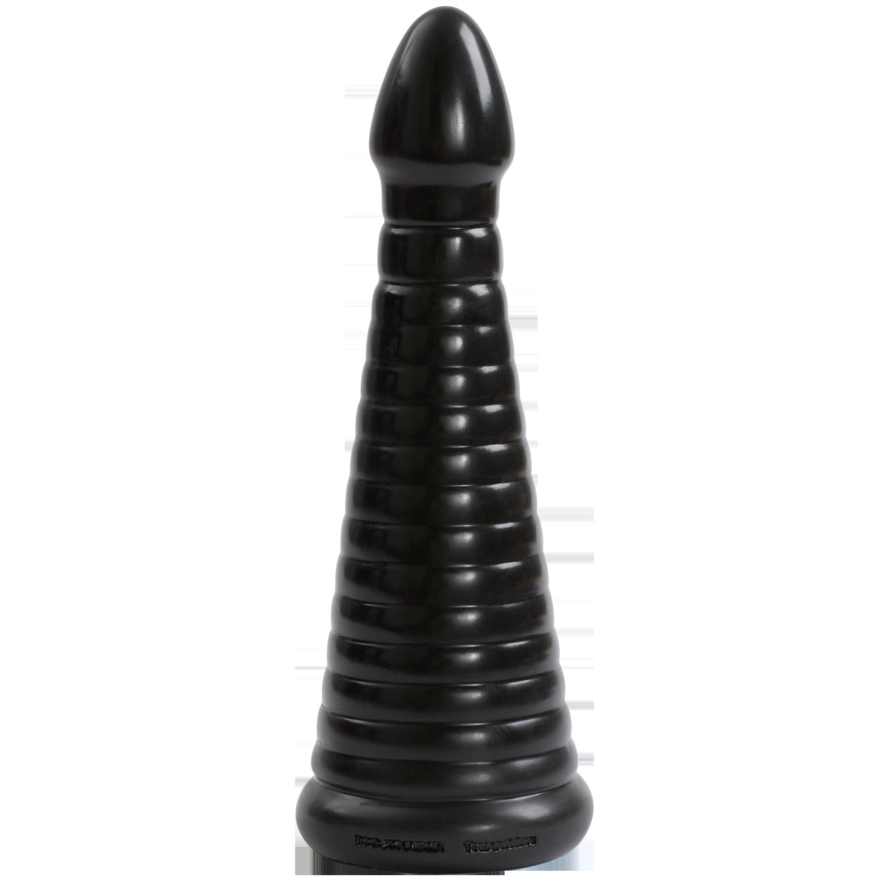 TitanMen Intimidator Black 11 Inch Ribbed Shaft Anal Toy > Anal Range > Oversized Anal Toys