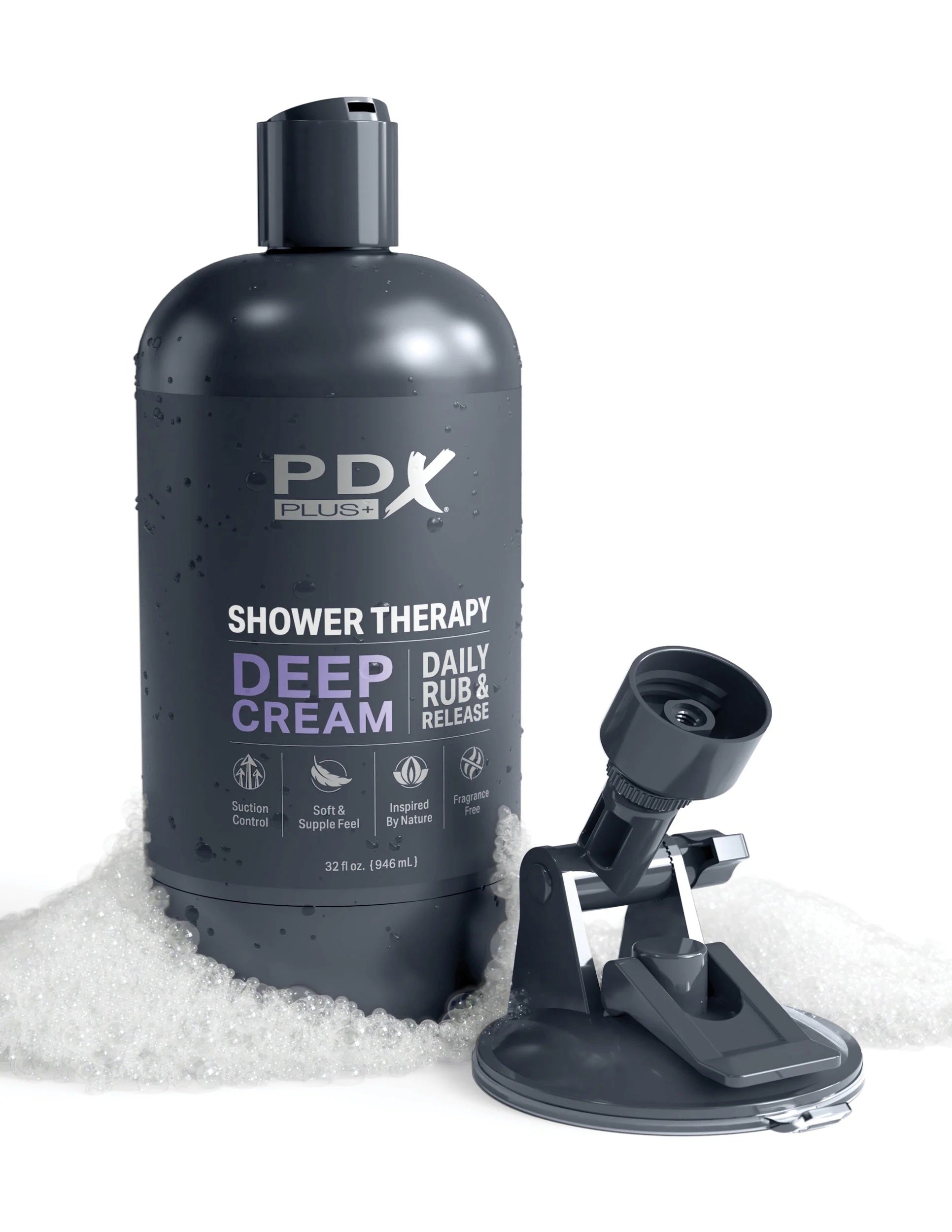 Pdx Plus Shower Therapy Deep Cream Discreet Stroker > Sex Toys For Men > Masturbators > Vibrating