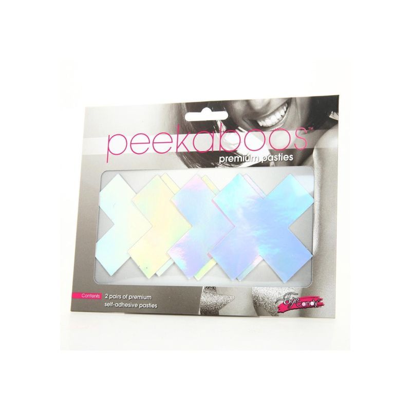 Iridescent X Pasties - Premium Self-Adhesive Body Covering > Clothes > Pasties