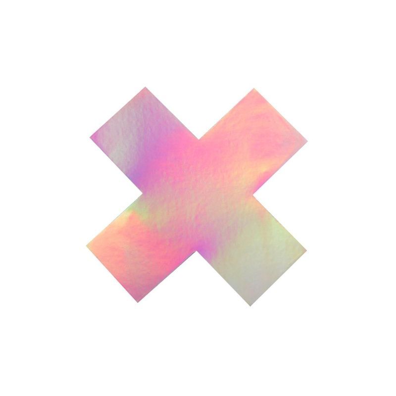 Iridescent X Pasties - Premium Self-Adhesive Body Covering > Clothes > Pasties