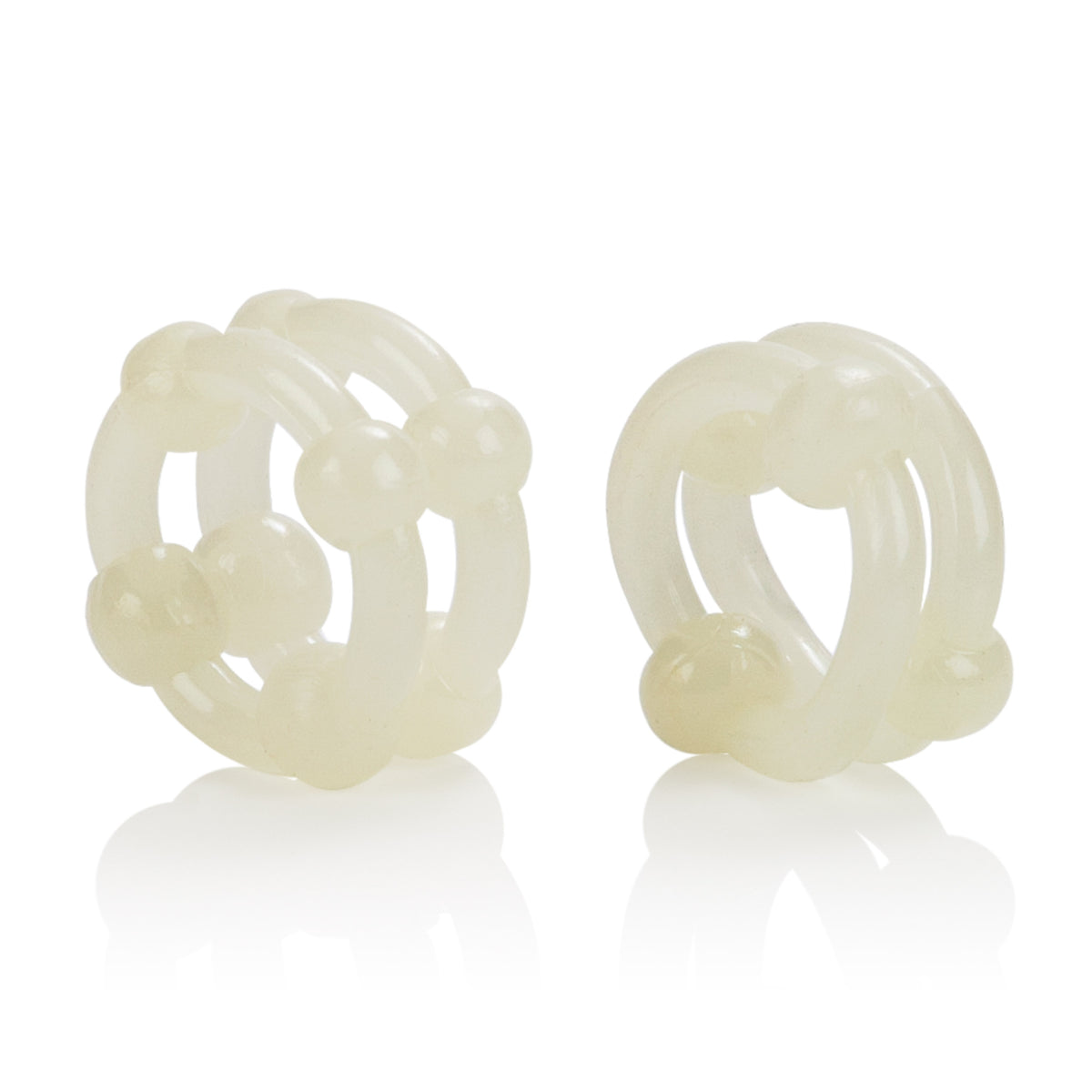 Island Rings Double Stacker Glow In The Dark Stretchy Cock Rings 0.75 Inch 2 Cm Duo > Cock Ring > Sets