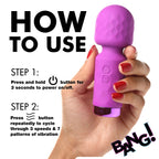 Bang 10X Mini Silicone Wand in Purple > Sex Toys > Mini Massagers