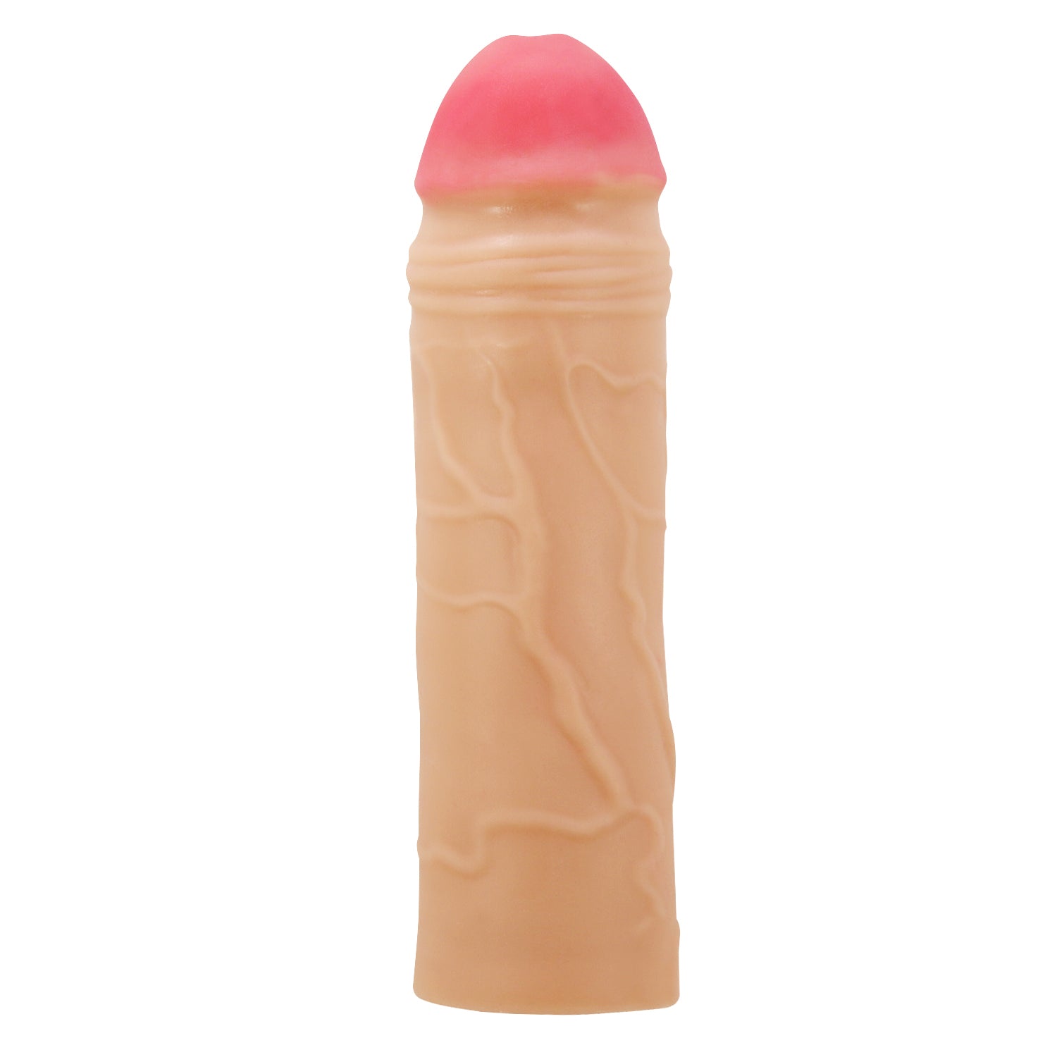 Chane 7.1 Inch Penis Extender Sleeve – Ultra Realistic Textured Sleeve Flesh > Sex Toys For Men > Penis Sleeves
