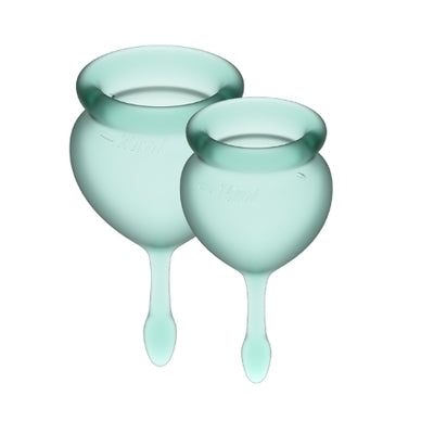 Feel Good Menstrual Cup Dark Green 2pcs Default Title Feminine Care