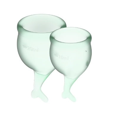 Feel Secure Menstrual Cup Light Green 2pcs Default Title Feminine Care