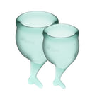 Feel Secure Medical-Grade Silicone Menstrual Cup 2pcs (Dark Green) Default Title > Essentials > Menstrual Products