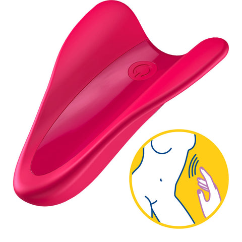 Satisfyer High Fly USB Rechargeable Finger Stimulator Red Finger Stimulator