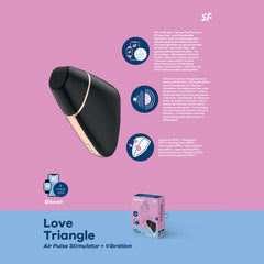 Satisfyer Love Triangle: Air-Pulse &amp; Vibration Clitoral Stimulator