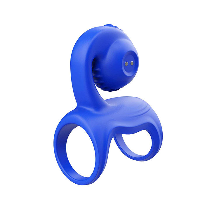 Adam & Eve Rockin and Rollin Snail – USB Rechargeable Couples Vibrator Cage > Sex Toys For Men > Penis Sleeves