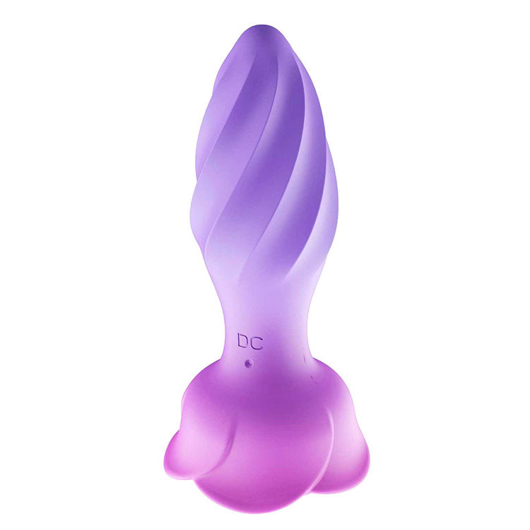 Adam & Eve Rotating Rose Plug – USB Rechargeable Rotating and Vibrating Butt Plug with Gem Base Butt Plugs - Vibrating