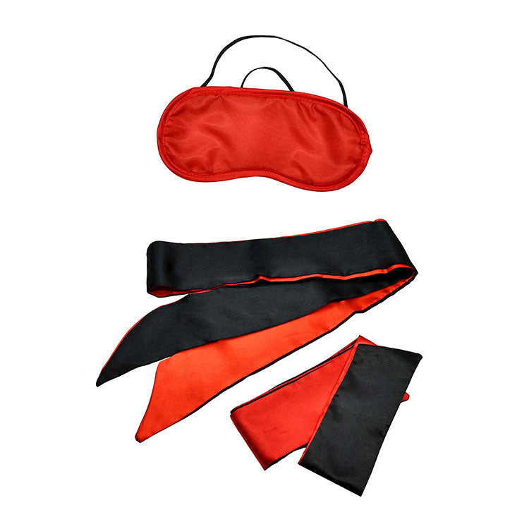 Adam & Eve Sensual Scarlet Nights (Black) – Couples Bondage Kit Set of 10 Pieces Secondary image