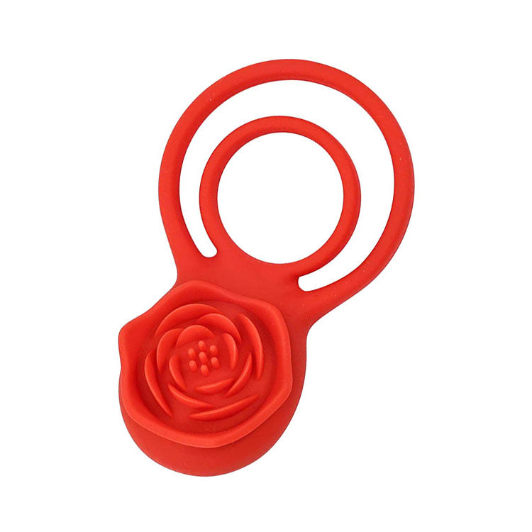 Adam & Eve Vibrating Rose Double Enhancer – USB Rechargeable Remote-Controlled Cock Ring > Cock Ring > Vibrating Main image