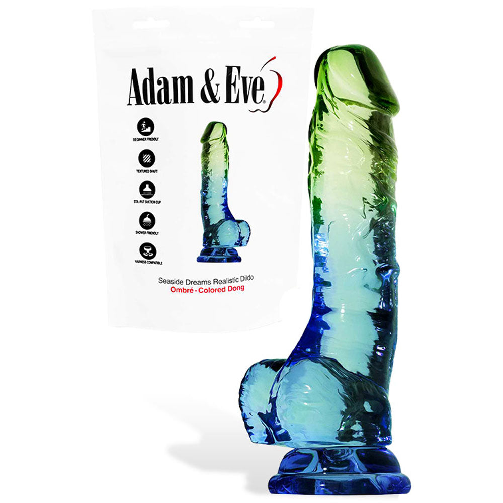 Adam & Eve Sensual Seaside 8.5 Inch Girthy Dildo Secondary image