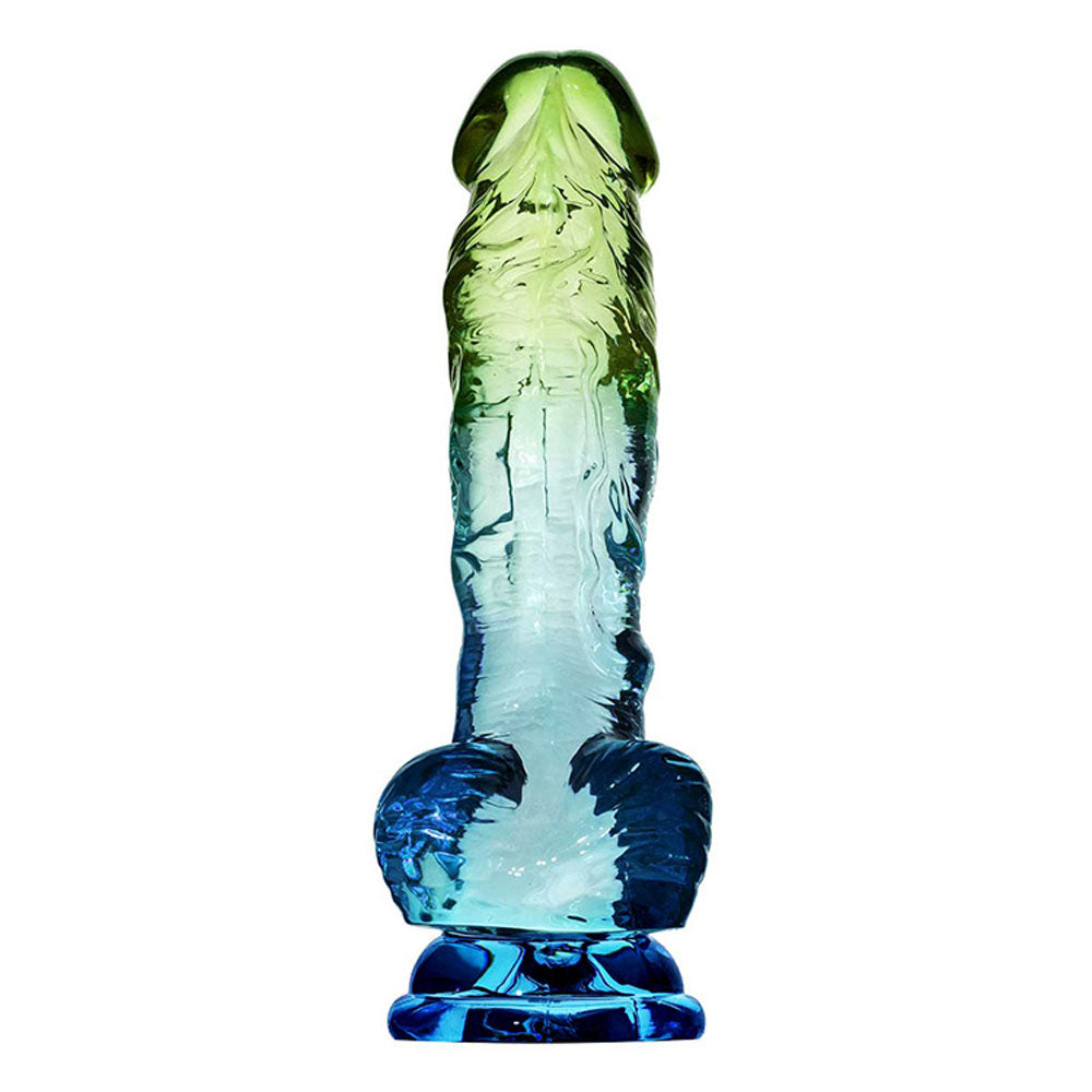 Adam & Eve Sensual Seaside (Blue/Green) – 8.5 Inch Realistic Dildo > Dildos > Realistic Dildos