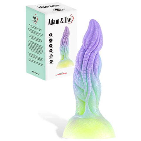 Adam & Eve Calypso Fantasy Dildo 18.8 cm – Textured Ombre Dildo Coloured DONGS