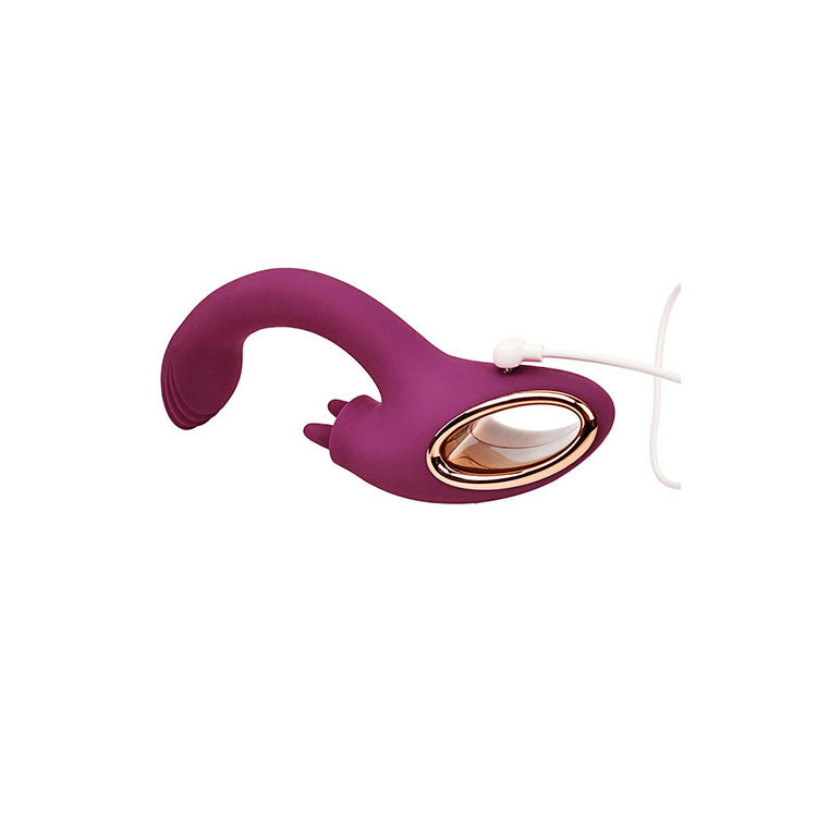 Adam & Eve Rose Gold Clit Tickler (Rose Gold) – USB Rechargeable Rabbit Vibrator 22 cm > Vibrators > Ladies > Rabbit