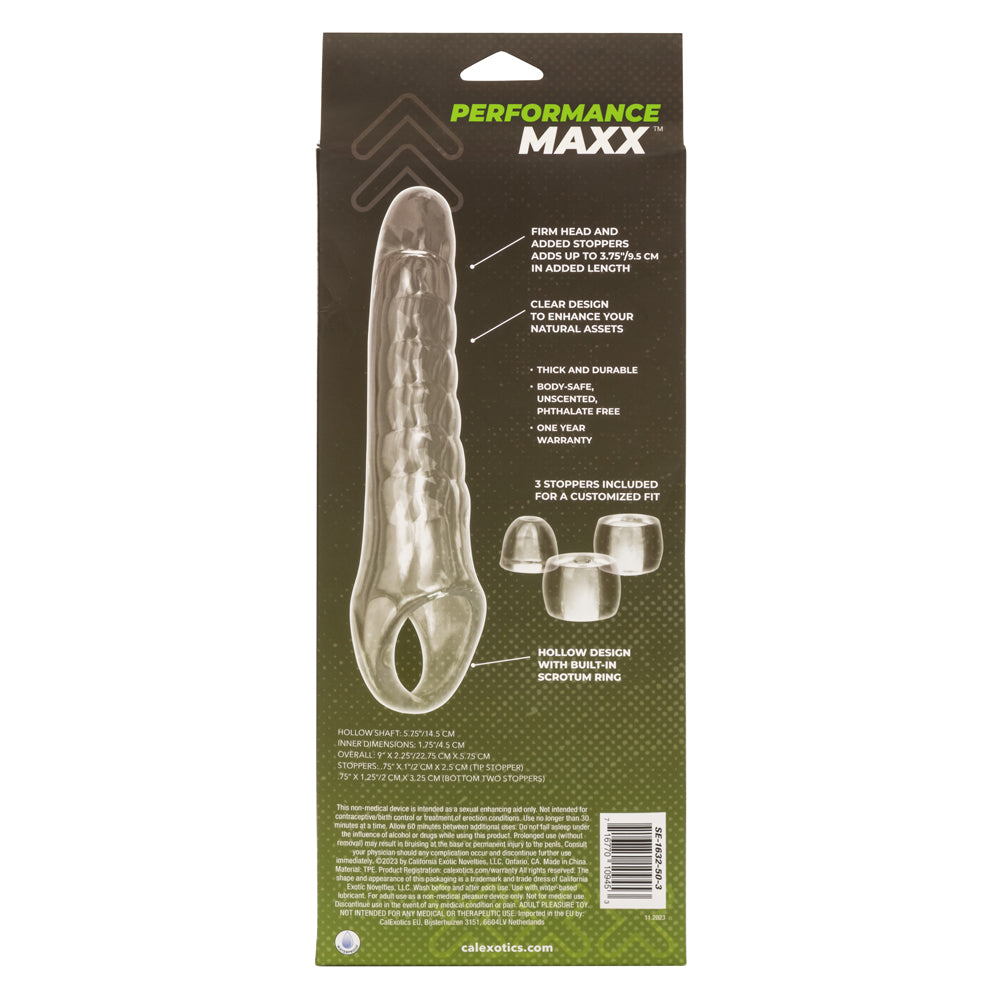 Performance Maxx Clear Extension Kit adds 3.75" inches Bonus Girth > Sex Toys For Men > Penis Sleeves