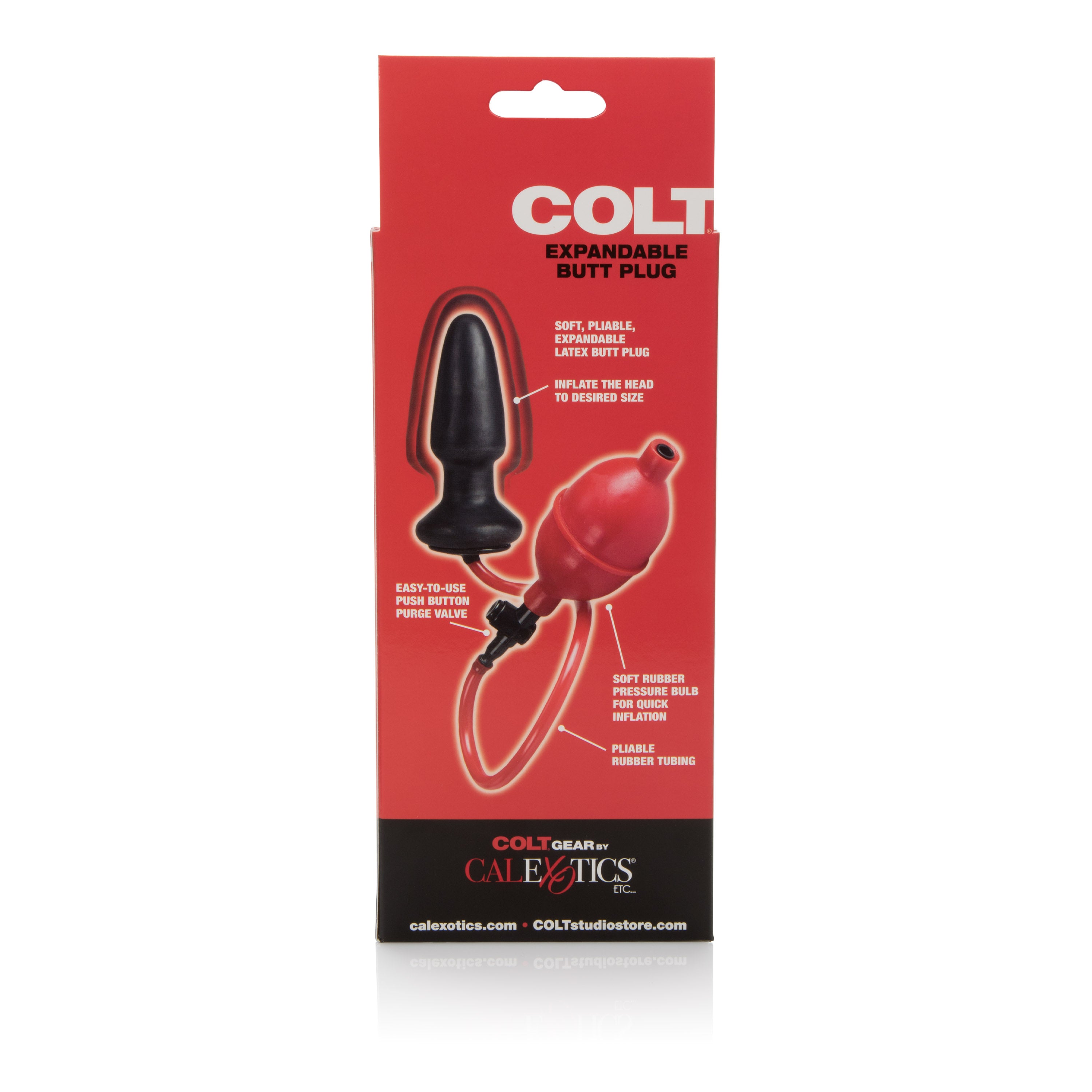 Colt Expandable Butt Plug – Adjustable Inflatable PVC and ABS Anal Toy with 4-Inch Insertable Length > Anal Range > Tunnel and Stretchers