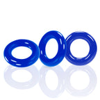Willy Rings Pool Blue 3-Pack Super-Stretch Cockrings Blue > Cock Ring > Sets