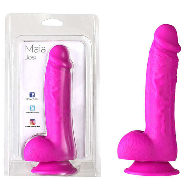 Maia Josi - 20.3 cm Dong for Realistic Pleasure Experience Purple DONGS