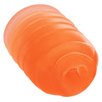 Pop Sock Ribbed Reversible Stroker Soft Tight Stretchy Material Orange > Sex Toys For Men > Masturbators Cup