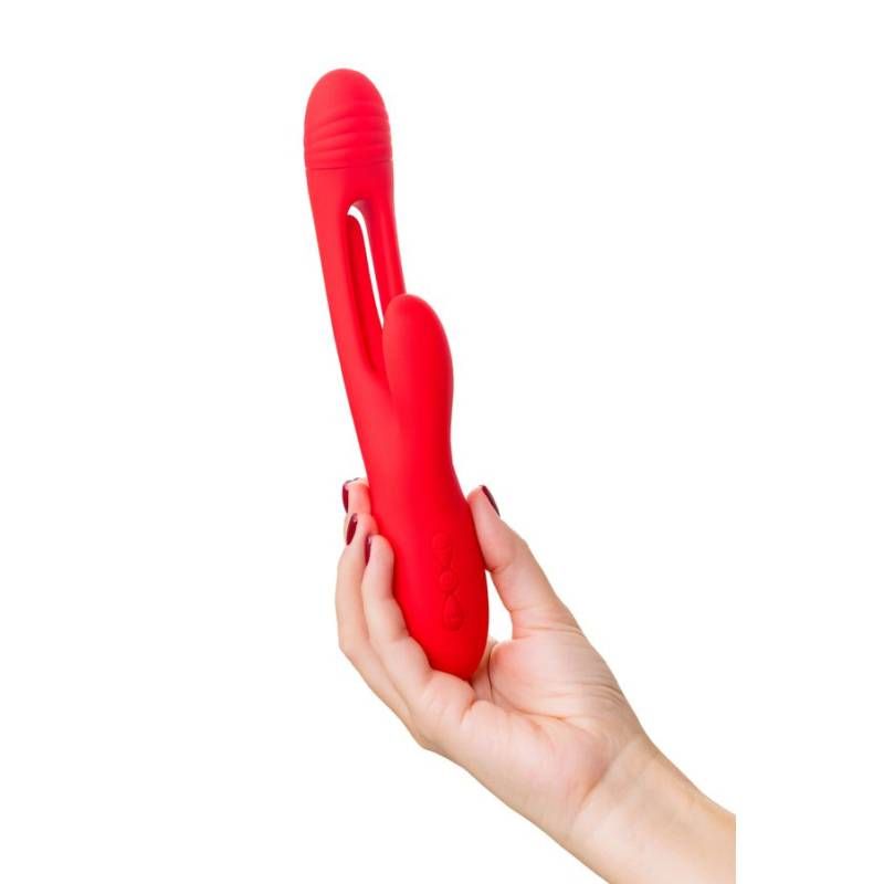 JOS Patti Moving Tongue Rabbit Vibrator in Red > Vibrators > Ladies > Rabbit