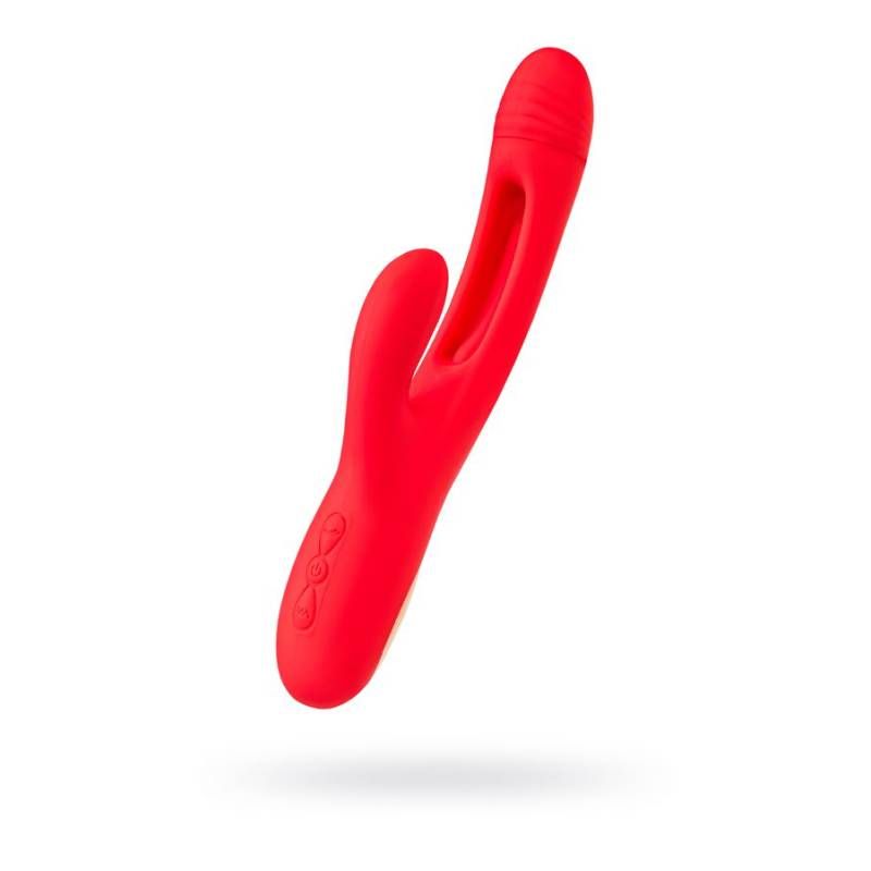 JOS Patti Moving Tongue Rabbit Vibrator in Red > Vibrators > Ladies > Rabbit Main image