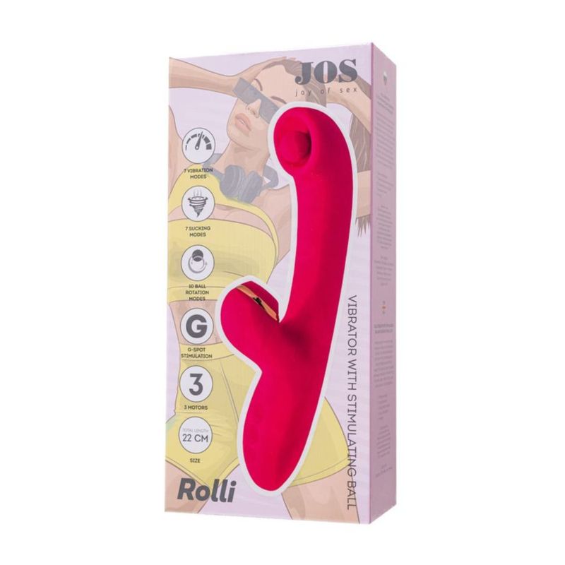 JOS Rolli Vibrator 7 Modes with Vacuum Clitoral Stimulator Secondary image