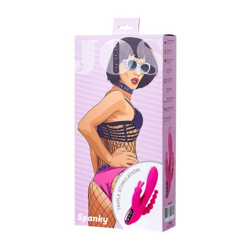 JOS Spanky Triple Stimulator 21CM Soft Silicone Vibrator Secondary image