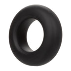 Alpha Liquid Silicone Prolong Set of 2 Stretchy Comfortable Rings in Black, Small 0.75” and Large 1” Diameter > Cock Ring > Sets