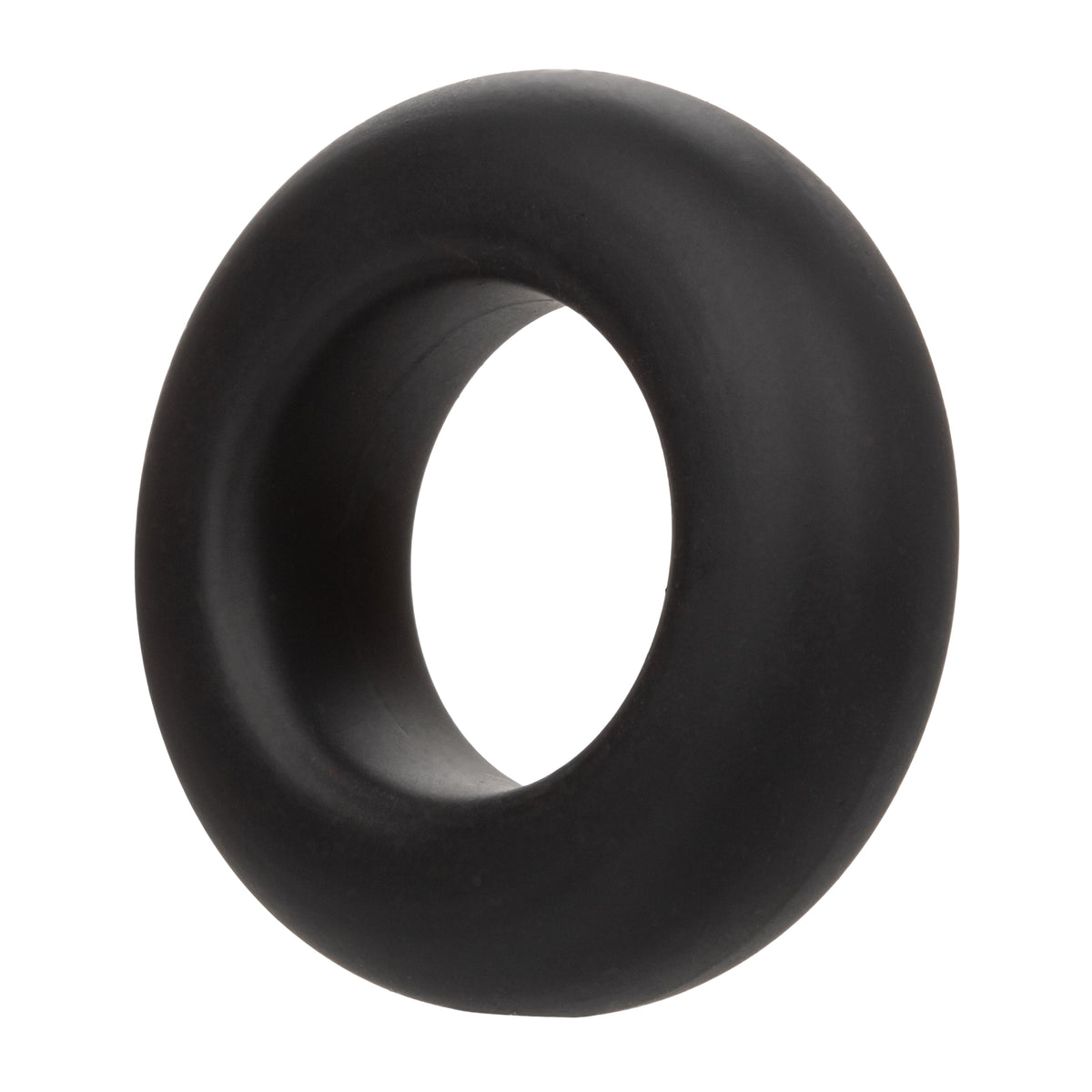 Alpha Liquid Silicone Prolong Set of 2 Stretchy Comfortable Rings in Black, Small 0.75” and Large 1” Diameter > Cock Ring > Sets