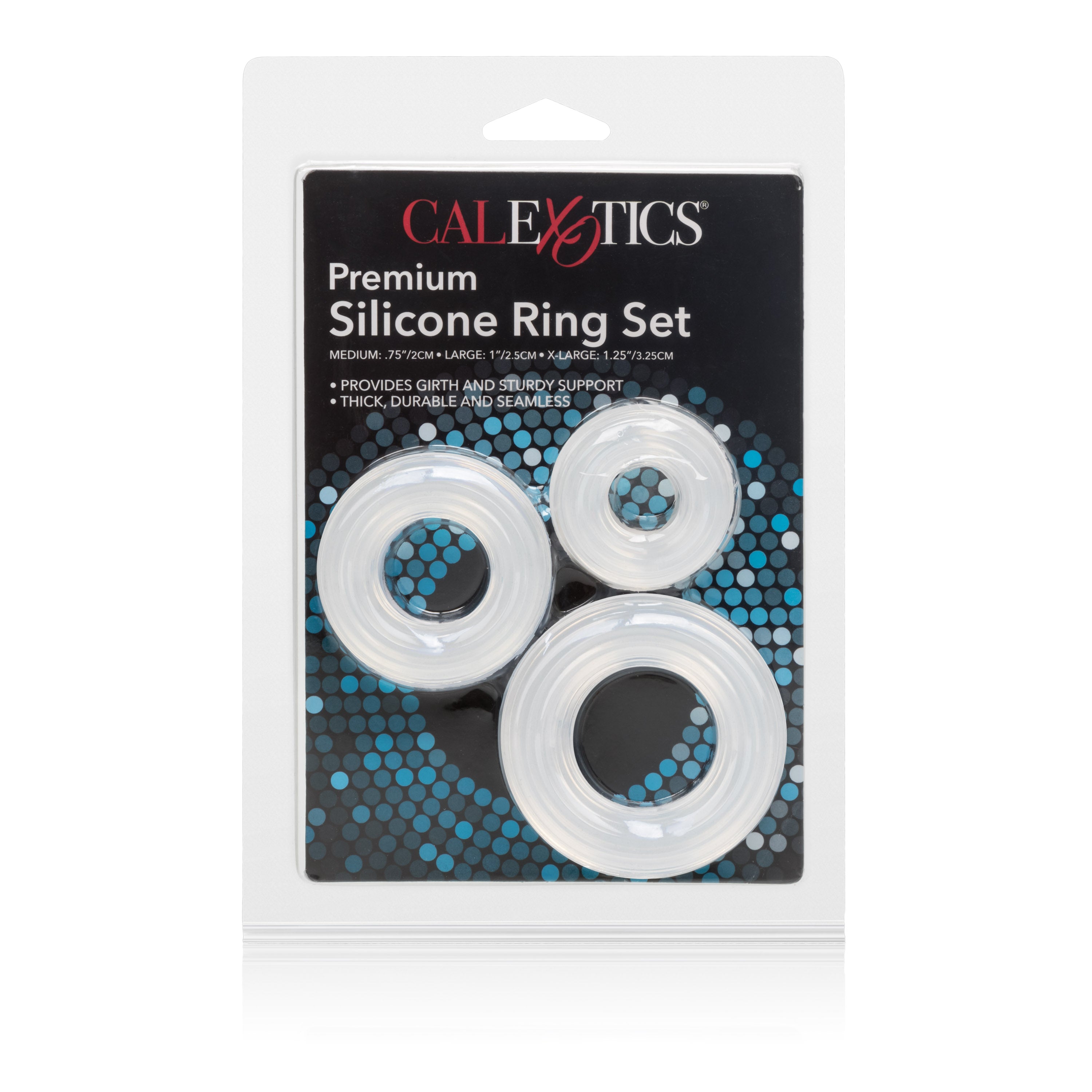 Premium Clear Silicone Ring Set - Medium, Large, XL Sizes > Cock Ring > Sets