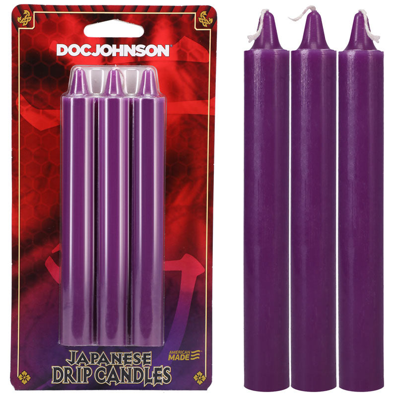 Japanese Drip Candles Purple Sensation Play 3 Pack > Candles > Drip Main image