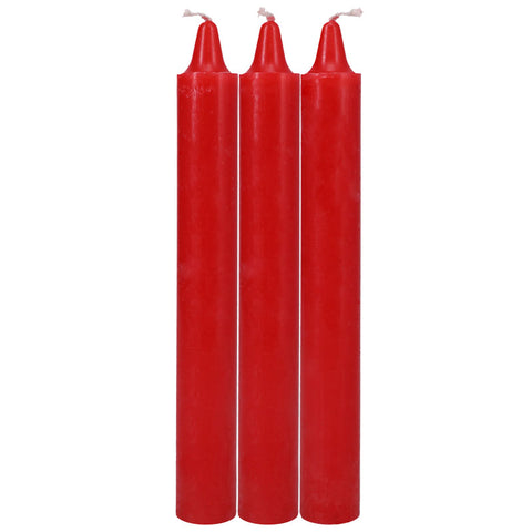 Japanese Drip Candles Red 3 Pack for Sensation Play > Candles > Drip
