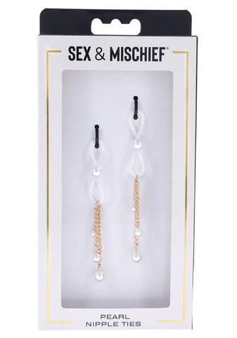 Sex & Mischief Pearl Nipple Ties Nipple Stimulators
