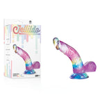 Jellido 14cm Curved Dildo Clear Realistic Pleasure Device > Dildos > Slim Dildos