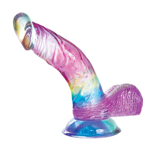 Jellido 14cm Curved Dildo Clear Realistic Pleasure Device > Dildos > Slim Dildos Main image