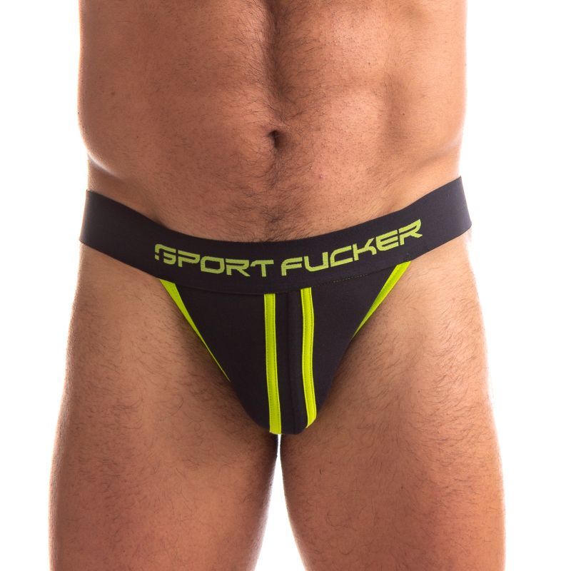 Jersey Jock Black and Green Large > Clothes > Jockstraps Main image