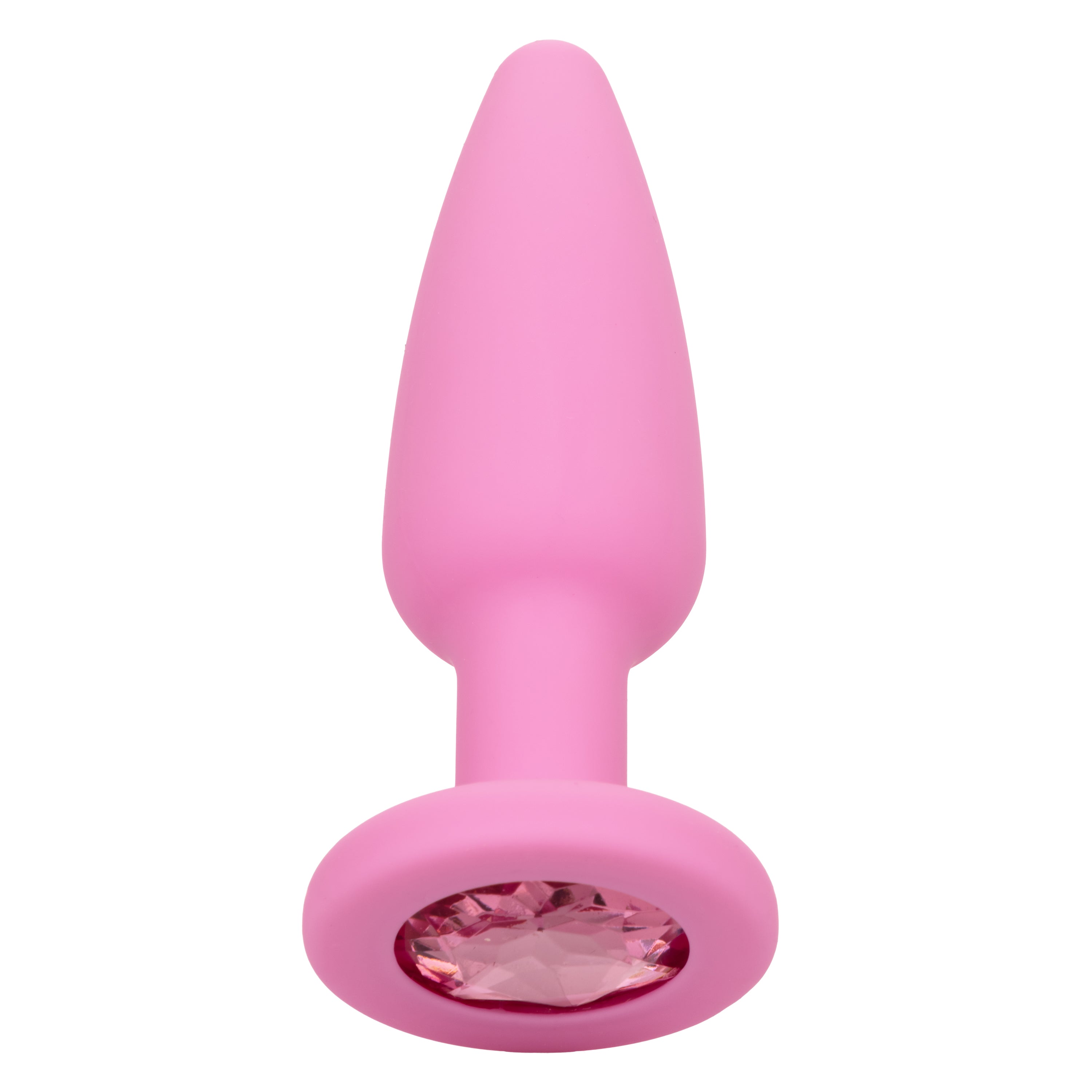 First Time Crystal Booty Kit Pink - 3 Graduated Sizes Smooth Silicone Anal Plugs with Crystal Inlay > Anal Range > Butt Plug Kits