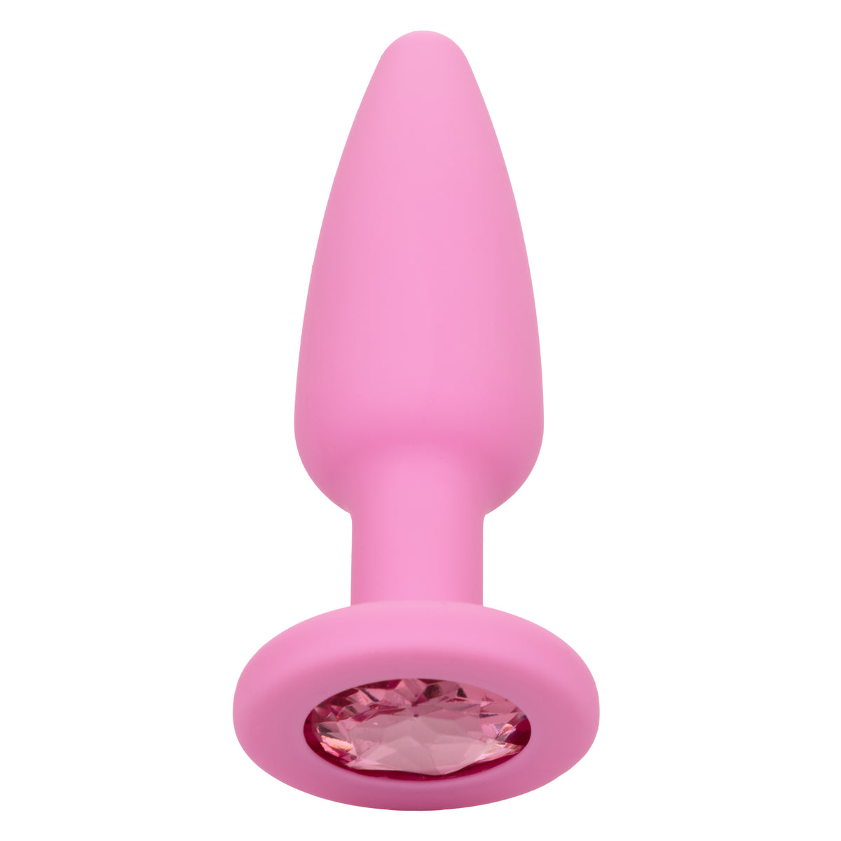 First Time Crystal Booty Kit Pink - 3 Graduated Sizes Smooth Silicone Anal Plugs with Crystal Inlay > Anal Range > Butt Plug Kits