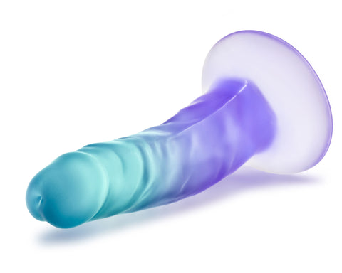 B Yours Morning Dew 5 Inch Dildo with Suction Cup Base Sapphire Dildos & Dongs