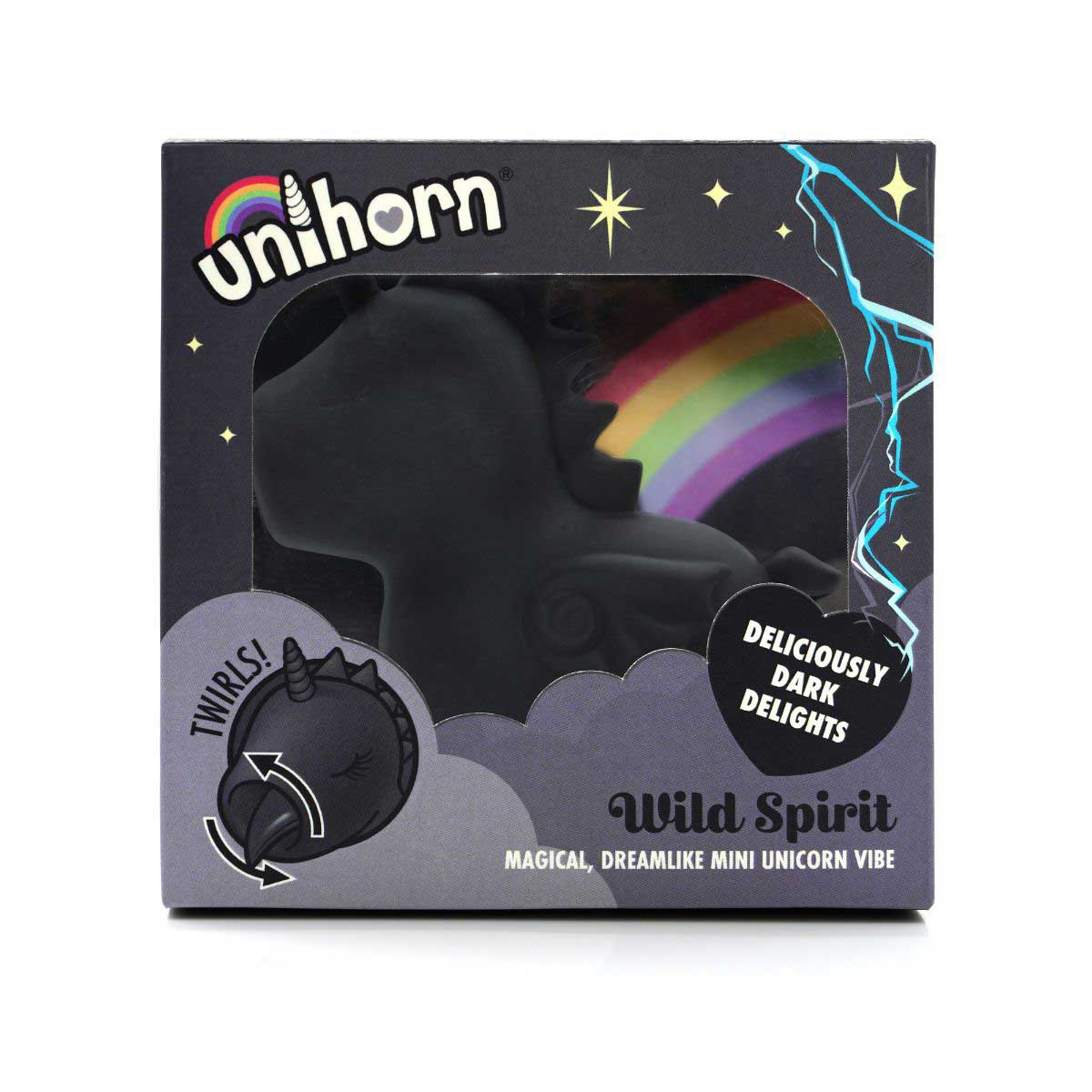 Wild Spirit The Lashing Tongue One Mini Unicorn Vibrator – Silicone, Dual-Motor, 10 Speeds > Vibrators > Ladies > Clitoral Vibrators and Stimulators