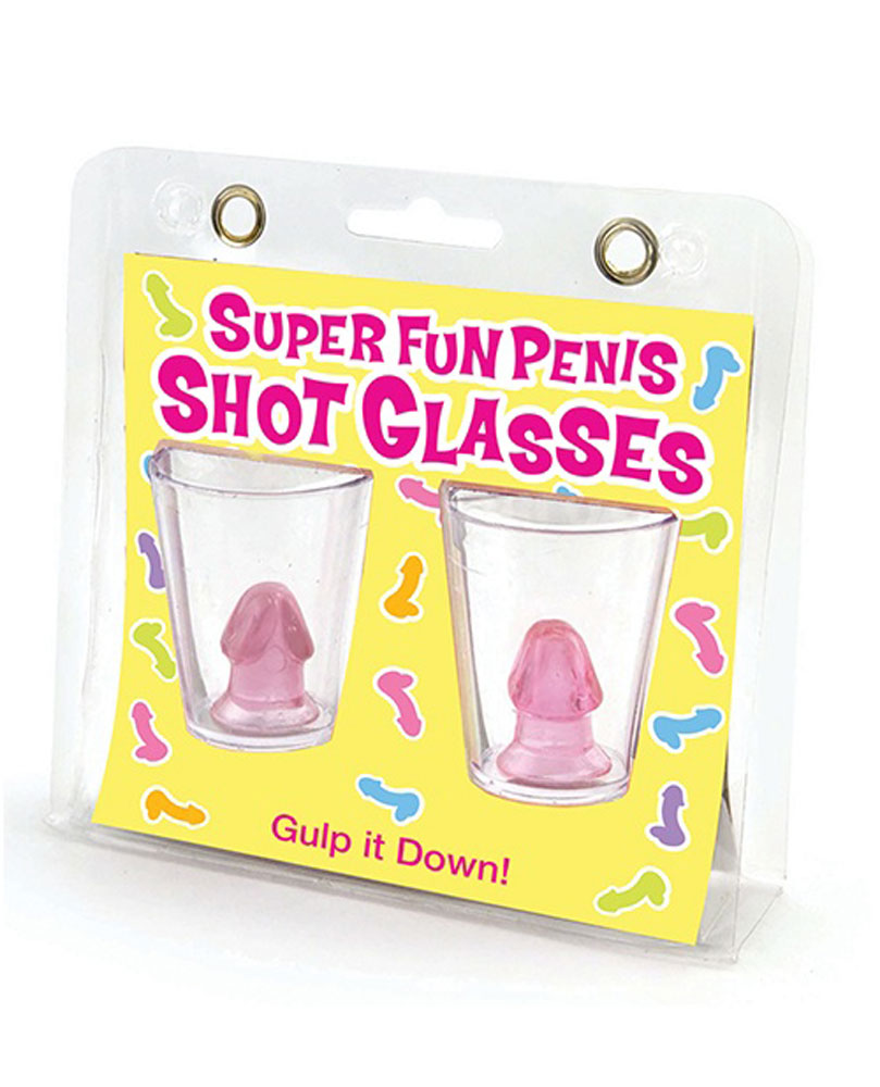Super Fun Penis Shot Glasses Set of 2 Default Title Party Supplies
